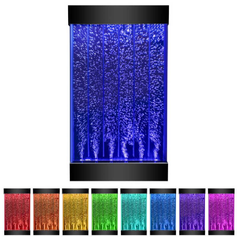 PlayLearn 3ft Wall Mounted Sensory Bubble Wall with Color Changing Lights 