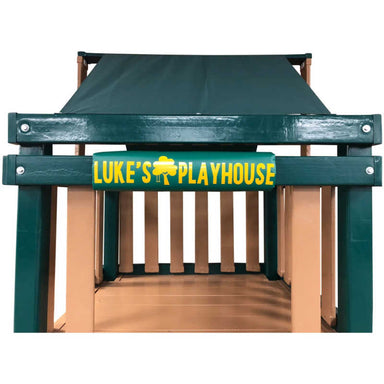 Congo Playset Safety Bumper with green and yellow text