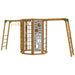 Playstar Cliff-Hanger Silver Outdoor Playset Rear View