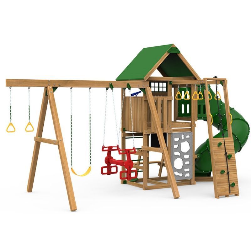 Playstar Highland Gold outdoor playset back side