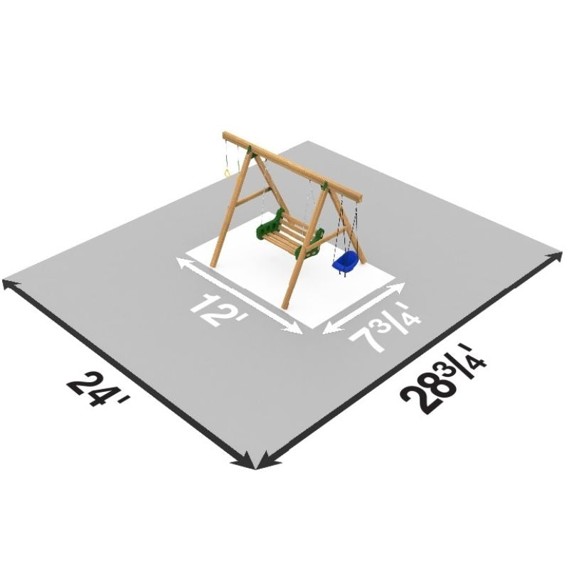 Playstar Horizon Gold Outdoor Playset Dimensions