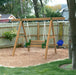 Playstar Horizon Gold Outdoor Playset in a backyard