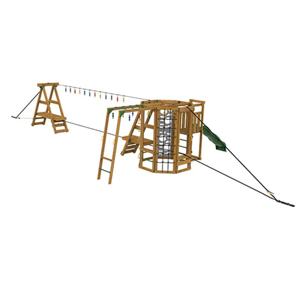 Playstar Ninja Power Tower Silver Outdoor Playset — Extreme Kids World