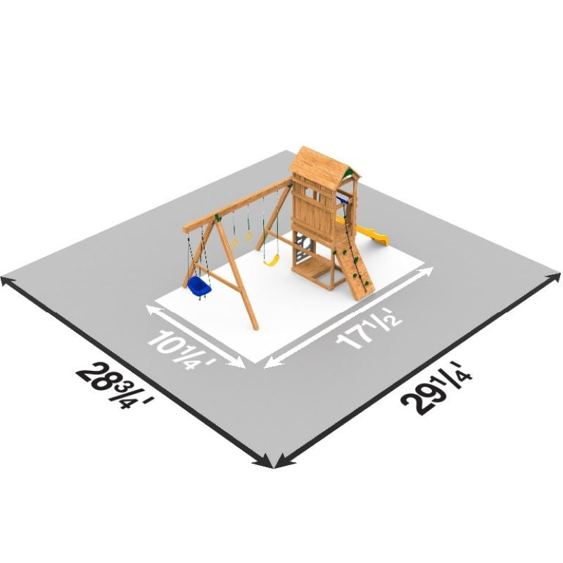 Playstar Ridgeline Bronze Outdoor Playset Dimensions