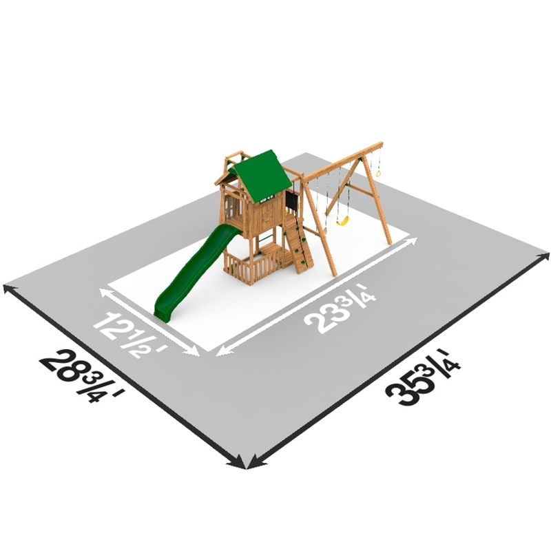 Playstar Summit Silver Outdoor Playset Dimensions