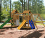 Playstar Super Star XP Bronze Outdoor Playset in a backyard