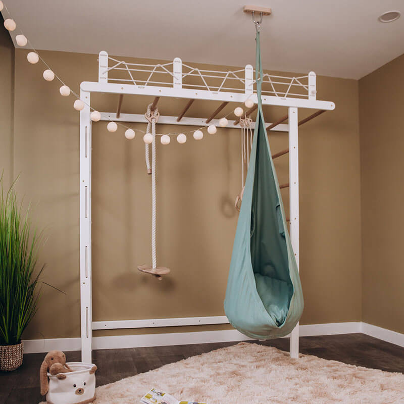 Pod Swing Warm Forest Green Side View