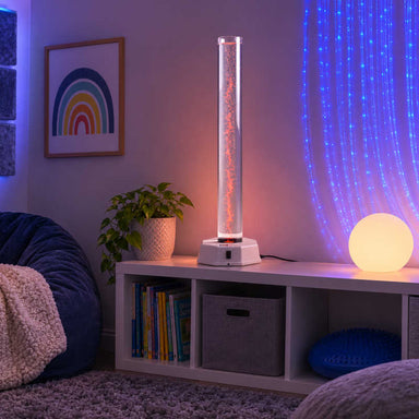 Portable LED Bubble Tube in a sensory room