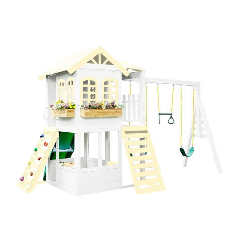Reign_Two_Story_Playhouse_with_swingbeam_bumble_bee