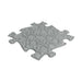 Seashell pattern in grey on a children's playmat