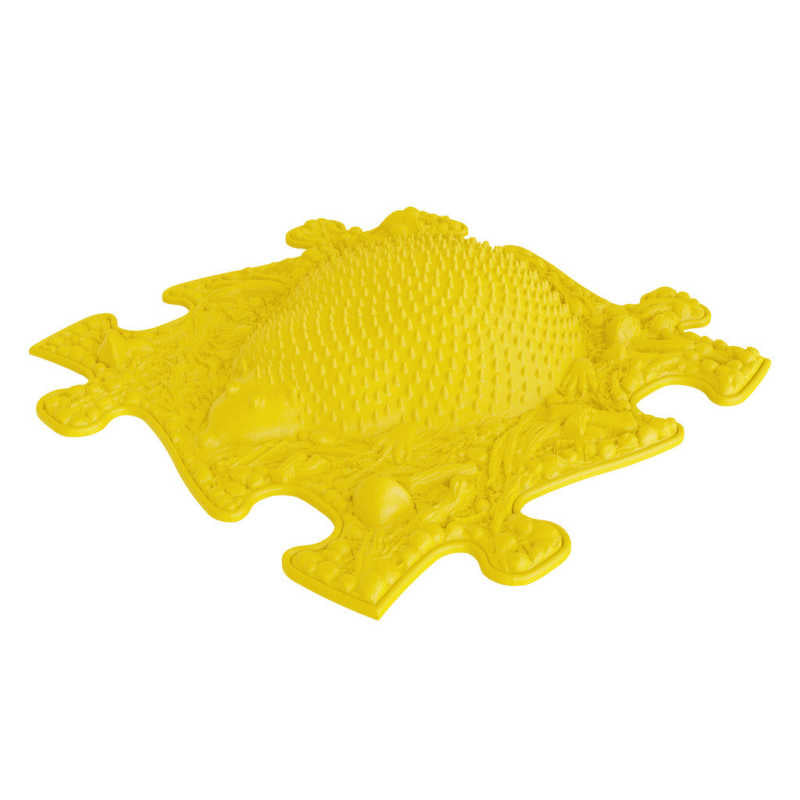 Sensory play mat in yellow