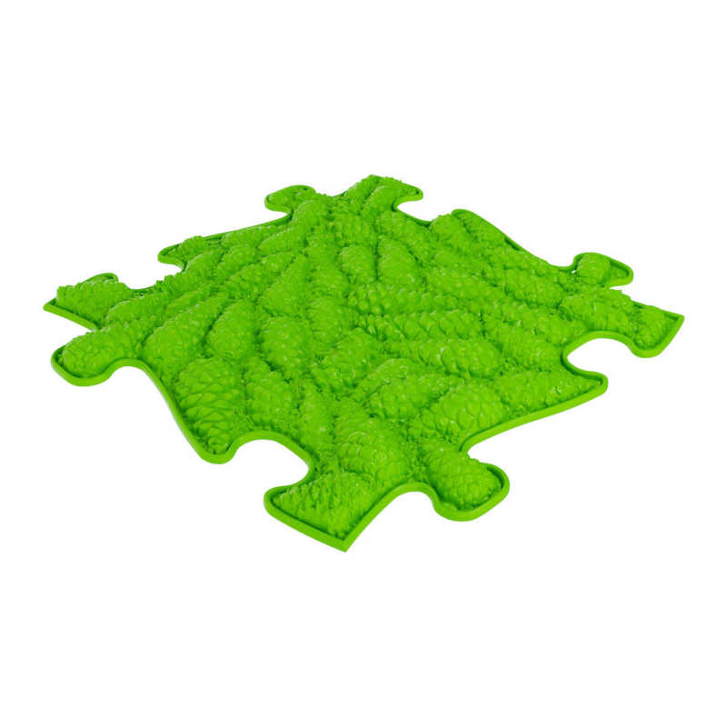 Sensory Play Mat in green with pinecone shapes
