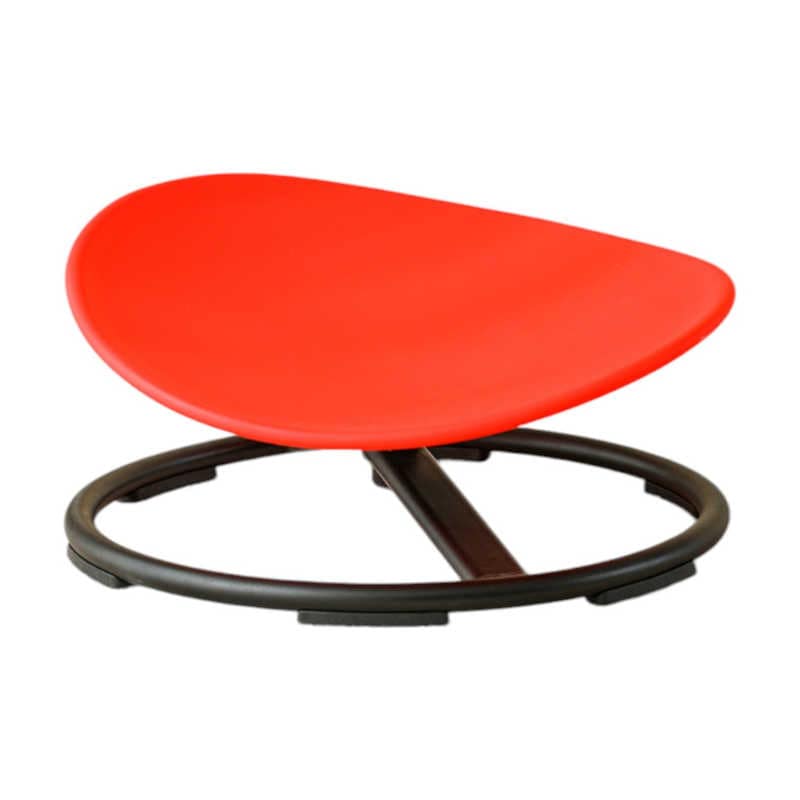 Sensory spinning chair in red
