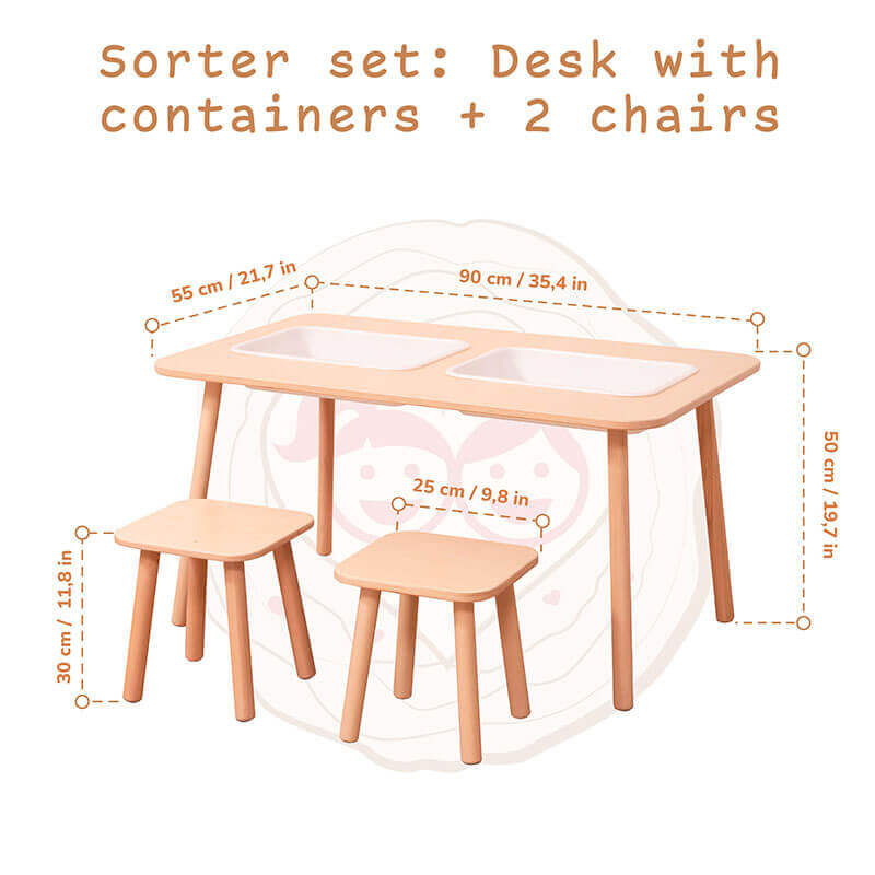 Sensory Bin Table Dimension