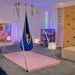 Sensory swing in a therapy room 