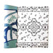 Shwally August Rose White Reversible Playmat showing both sides