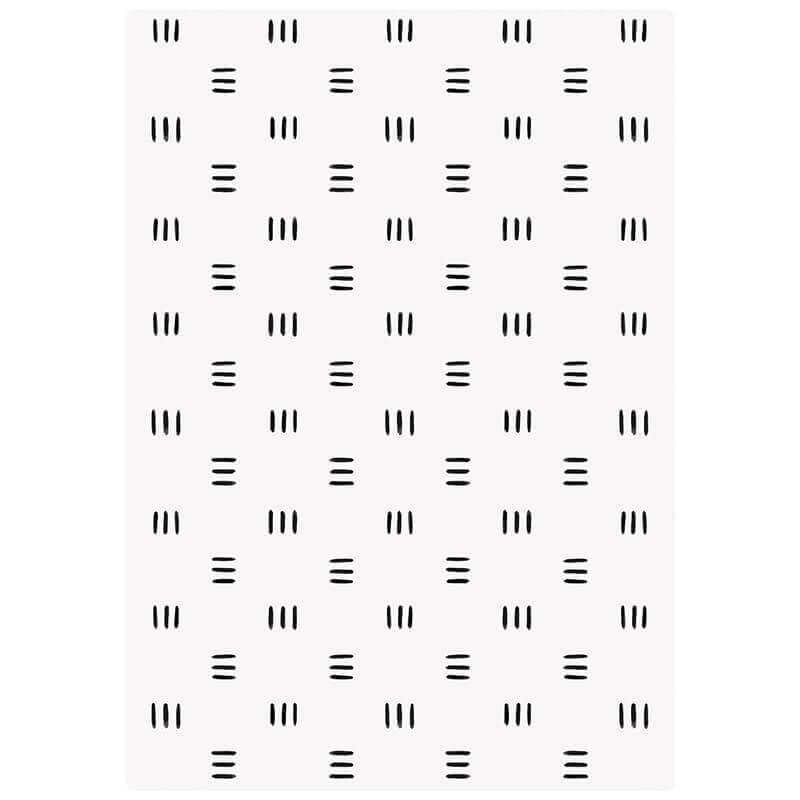 Shwally Remi Play Mat in a black and white pattern