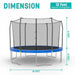 Skywalker Trampolines 12' Round Trampoline dimensions