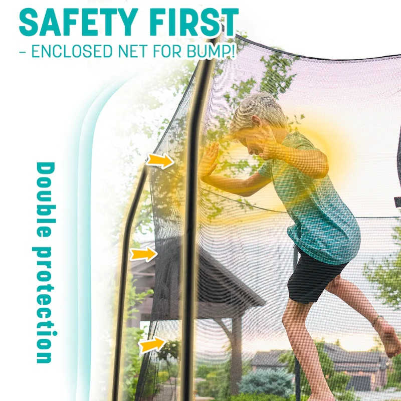 Skywalker Trampolines 12' Round Trampoline safety enclosure