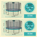 Skywalker Round Trampoline Signature Series Dimensions and weight