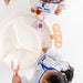 Top view of the Smol Curiosity Water Table with test tubes, beakers, and water play features