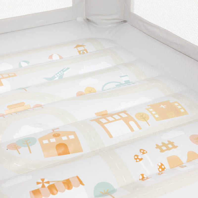 Smol Mini City Indoor Bounce House illustrated city-map floor