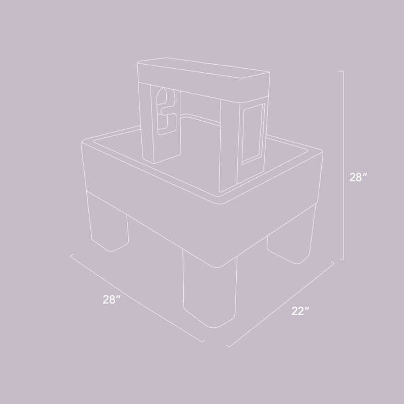 Smol Tide Water & Sensory Table dimensions