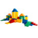 soft play set castle multicolor side view