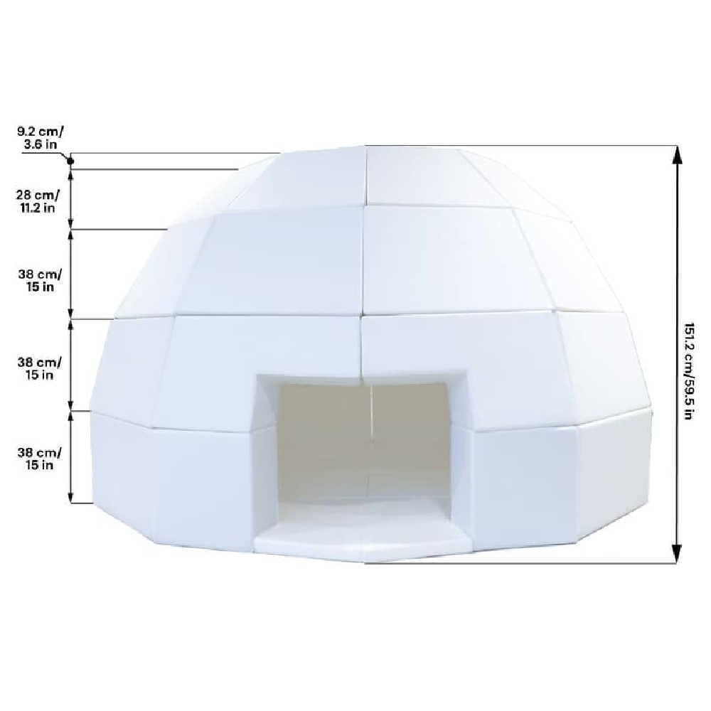 soft play set iglu house dimensions