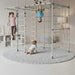 Spider max v3 indoor jungle gym in grey with kids playing in a playroom