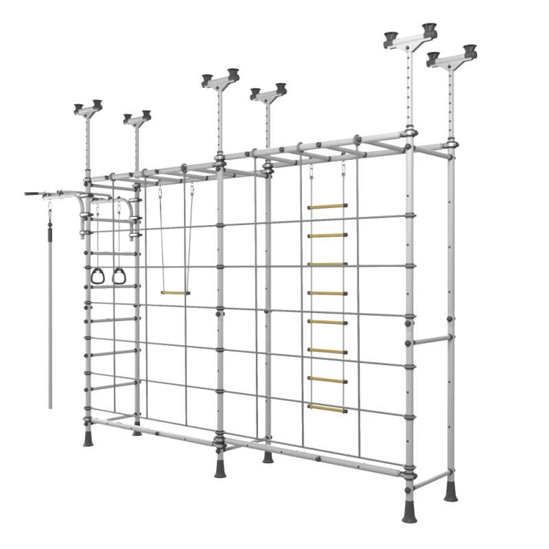 Spider Max v3 indoor jungle gym side view in grey