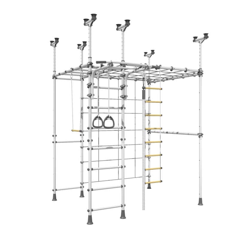 Spider Max V3 Indoor Jungle Gym in white wall gym for kids