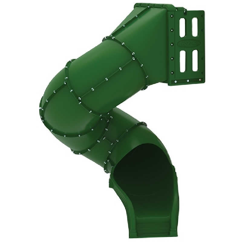 Spiral tube slide in green