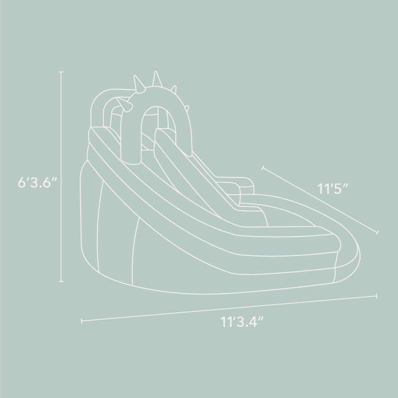 Sunny Splash Water Slide dimensions