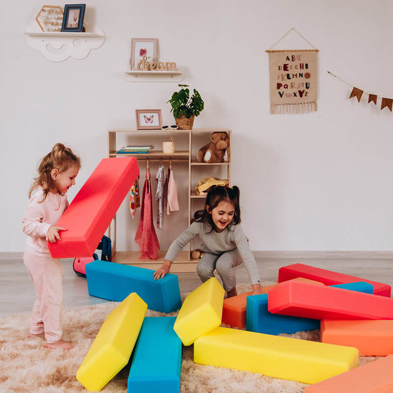 Swedish Ladder Gym Blocks Kids Playing