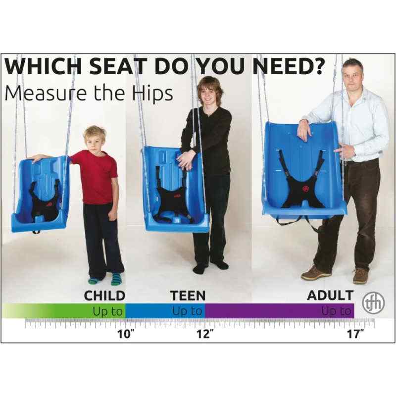 TFH Full Support Swing Seats size comparison