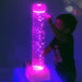 Tabletop Bubble Tube Lamp - Switch Adapted  Glowing With Vibrant 