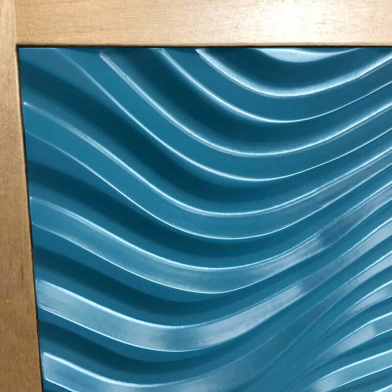 Tactile Columns Blue Waves