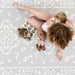 The August Rose Sand Shwally Playmat top view