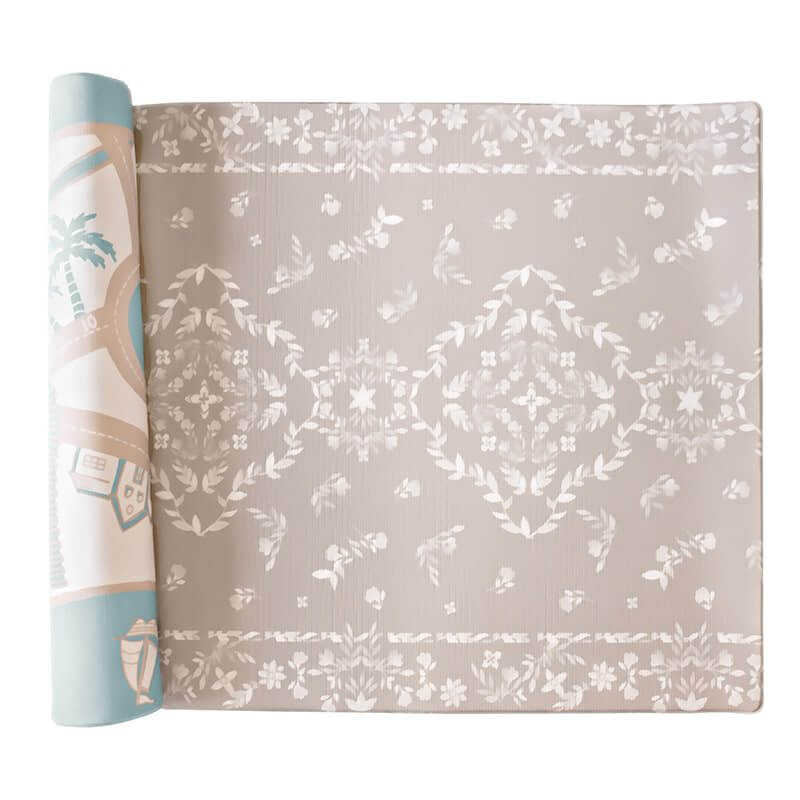 August Rose Sand Shwally Playmat showing both sides