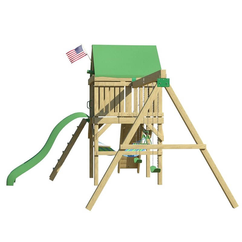 The SwingSet Co. Explorer Swing Set Left Side View