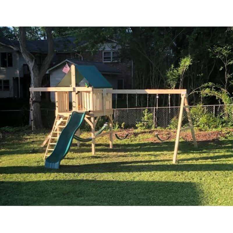 The SwingSet Co. Explorer Swing Set Lifestyle Outdoor