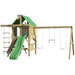 The SwingSet Co. Premier Swing Set Front Left Side View Angled