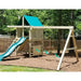 The SwingSet Co. Premier Swing Set  Front Left View Outdoor