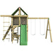 The SwingSet Co. Summit Swing Set - Space Saver Edition Front View