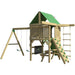 The SwingSet Co. Summit Swing Set - Space Saver Edition Rear Side View Corner