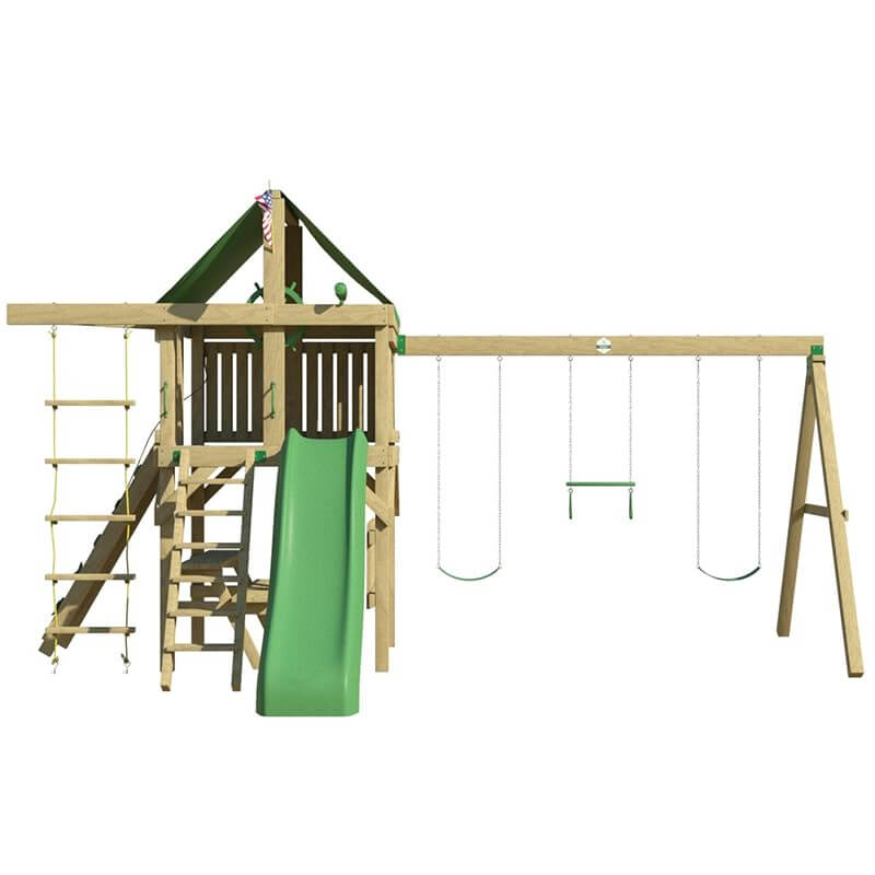 The SwingSet Co. Summit Swing Set Front View