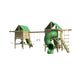 The SwingSet Co. Supreme Swing Set Rear Left Side Angled