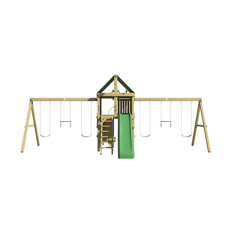 The SwingSet Co. Swing Extreme Swing Set Front View