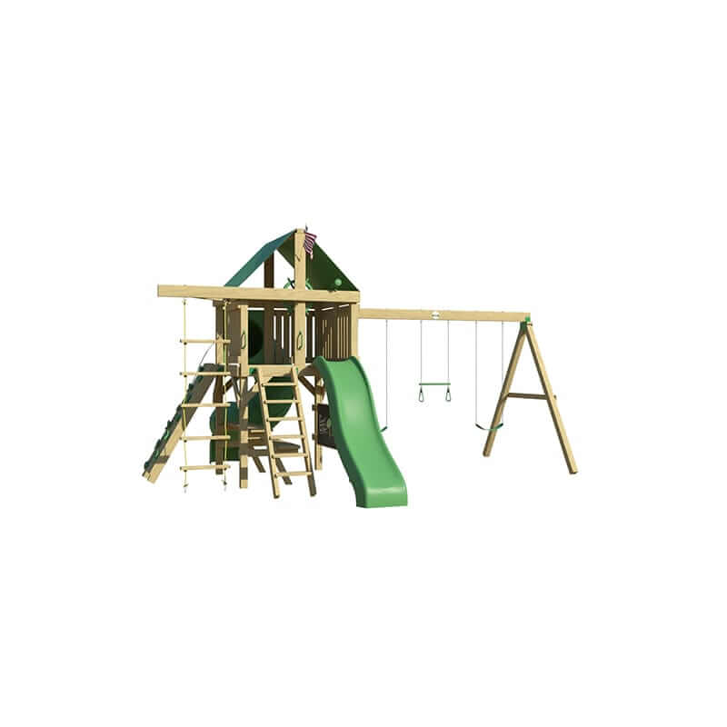 Playset Material Wooden Swing Sets Menards Knightsbridge Deluxe